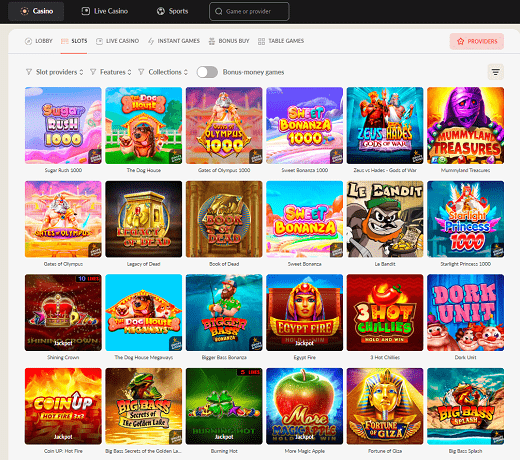 Types of games at 1GO casino Types of games at 1GO casino