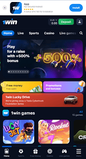 Mobile version of casino 1Win Mobile version of casino 1Win