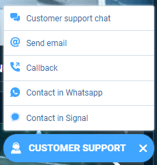 Customer support 1xbet casino