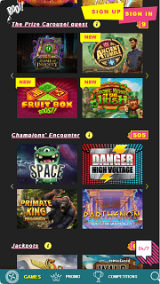 Mobile version of casino Booi Mobile version of casino Booi