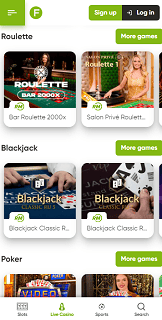 Mobile version of casino Fresh Mobile version of casino Fresh