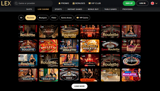 Types of games at Lex casino Types of games at Lex casino