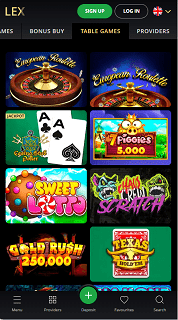 Mobile version of casino Lex Mobile version of casino Lex