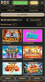 Mobile version of casino Rox Mobile version of casino Rox