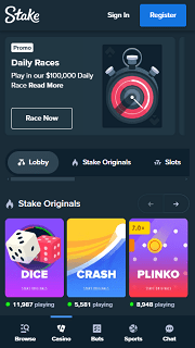 Mobile version of casino Stake Mobile version of casino Stake