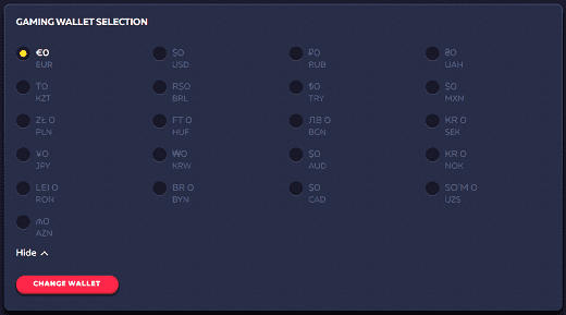 Account currencies at the casino Vavada Account currencies at the casino Vavada