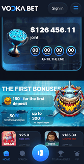 Mobile version of casino Vodka Mobile version of casino Vodka
